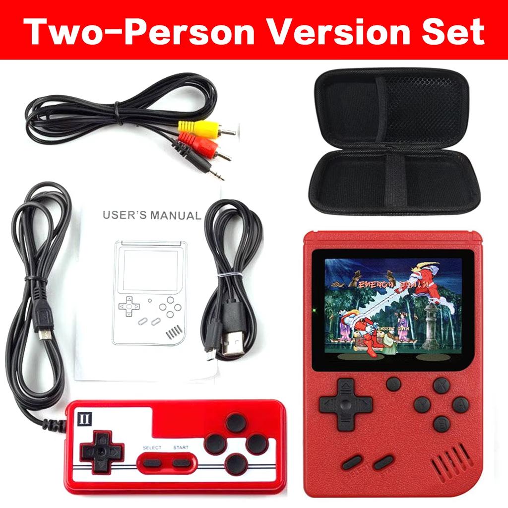Retro Taşınabilir Mini El Video Oyun Konsolu 8 Bit 3.0 Inç Renkli LCD Çocuk Renkli Oyun Oyuncu Dahili 500 Oyun