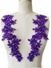 Heavy-duty Sewing Multi-color Bright Rhinestone Floral Lace Applique Dress Accessories Luxurious Decorative Patch Made In China
