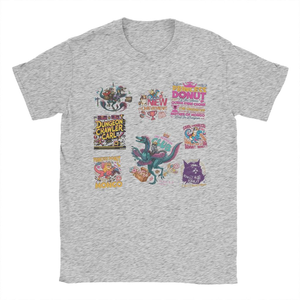 Beach Dungeon Crawler Carl Retro Fashion T Shirts 100 Cotton Tee Shirt for Men Y2K Casual Wholesale Short Sleeve Clothes