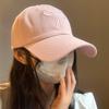 Bow baseball cap women's new summer face small sunshade sun protection soft top cap tide