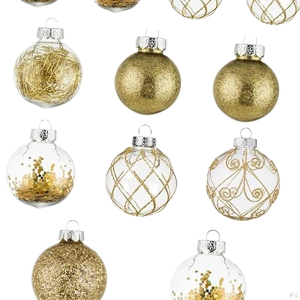 30 Pieces Christmas Tree Decorations Ball Ornaments Decorative Hanging Baubles Charm