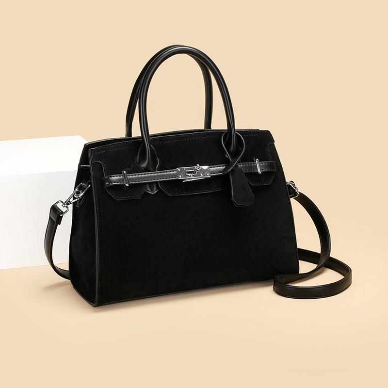 

Handbag Women s New Fashion Women s Bag Retro Commuter Atmospheric Large Capacity Shoulder Crossbody Bag чёрный