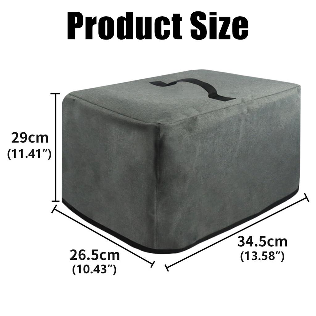 Air Fryer Dust Cover for Ninja Foodi AG301 AG302 AG400 Waterproof Oxford Fabric Kitchen Toaster Dust Cap with Storage Pockets