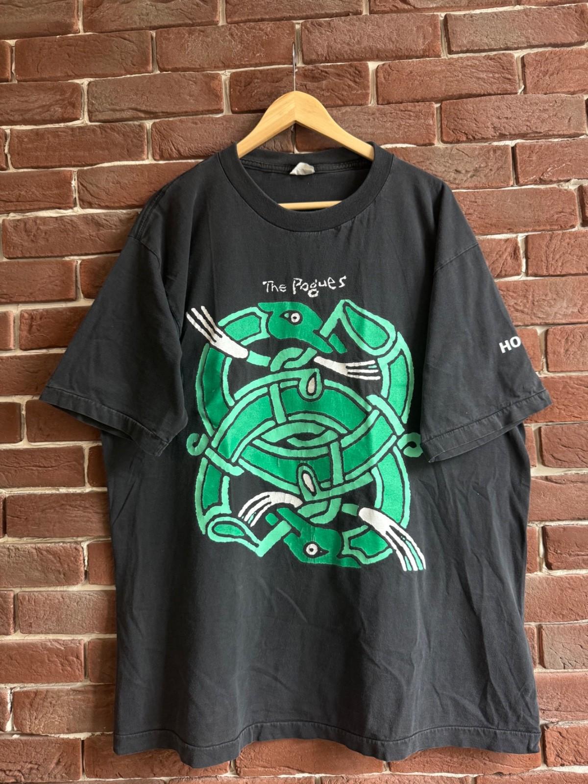 1994 The Pogues Vintage Tour 90s Punk Band Tee XL euro Tour Unisex T-Shirt S