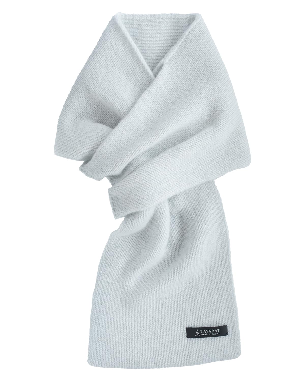 

TAVARAT Кашемировый компактный мини-шарф мужской, шарф за 3 секунды, 100% Япония, (Снежно-серый)