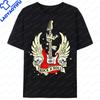 Guitar Wings Tshirt Rock and Roll Band Music Hero Tour Festival Classic Cool Electric Guitar Concert Band TShirt Camisata