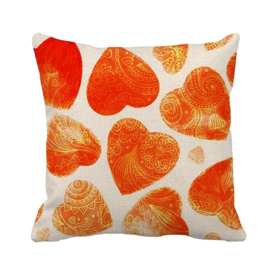 Pillow Case Comfortable Feeling Decorative Dustproof Stylish Love Cushion Cover Happy Valentine's Day Decoration for Bedroom