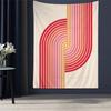 Colorful Bauhaus Exhibition Geometric Cartoon Tapestry Bohemian Wall Tapestries Mandala Wall Hanging Sheets