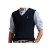 Polo Ralph Lauren Cable Knit Cotton Vest Men Tops Navy-Blue 710970288-001