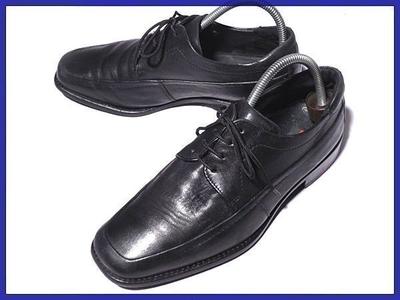 Made In Germany Lloyd All Leather U Tip 40.5 25.5 Black(USED)