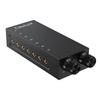 Cubilux Stereo Audio 6 1 with Volume Control and Mute Audio Compatible with 3.5mm Switcher, Inputs, Output, Function, Selector,
