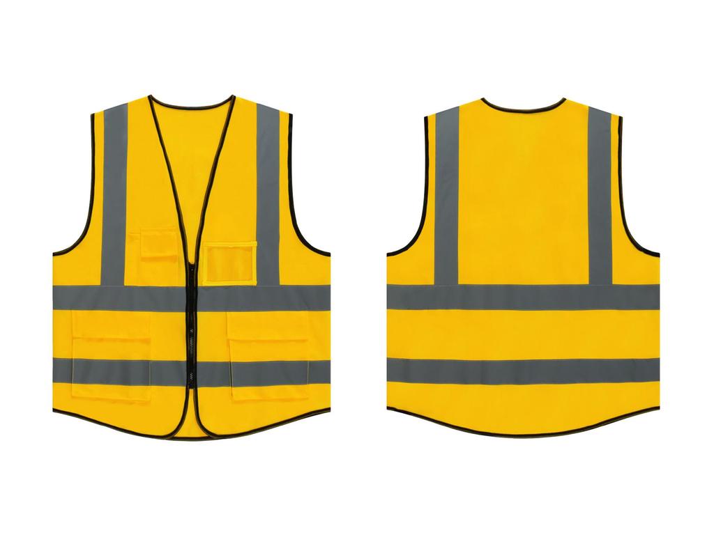 Reflective Safety Vest with Printed Logo for Construction and Traffic Protection