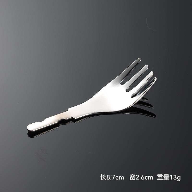 316 stainless steel spoon head children's tableware infants and toddlers eat rice spoon head baby 304 spoon head fork head work in progress