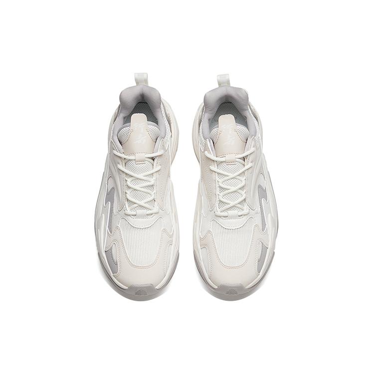 Anta Walker 3.0 Casual Shoes Women's Low Top Ivory White/Mud Gray/Night Mist Gray 122238881-1