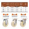 Light to Medium Duty Nylon Swivel Casters with Brake - 3", 4", 5" Sizes Available for Trolleys