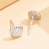 Colorfast Stainless Steel Shell Stud Earrings: Fresh Resort Style, Small & Cute
