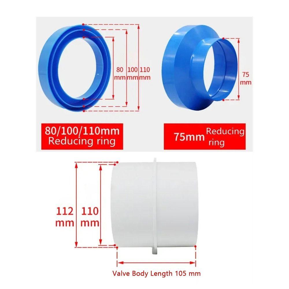 1Pcs PVC Exhaust Fan 75/110mm Ventilation Grill for Bathroom Kitchen Accessories