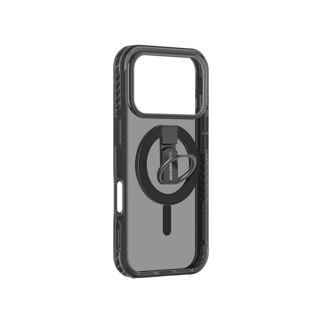 Etui AMAZINGTHING Titan Pro Grip Ring Set Na iPhone 17 Pro Max Kompatybilne Z MagSafe - Czarne