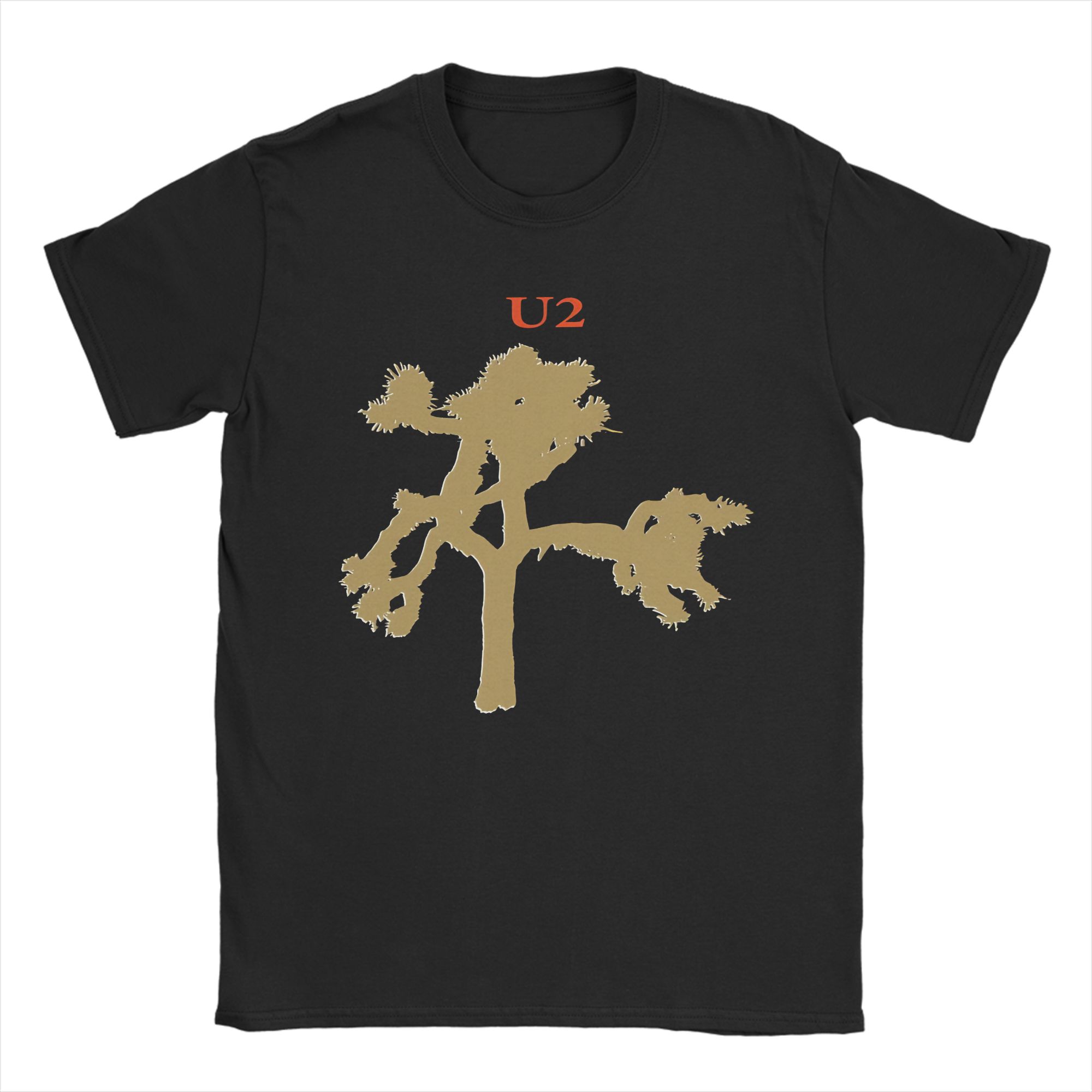 

U2 Rock Band Achtung Baby Logo T Shirt Unisex s Cotton Funny T-Shirt O Neck Tees Short Sleeve Clothes Summer S