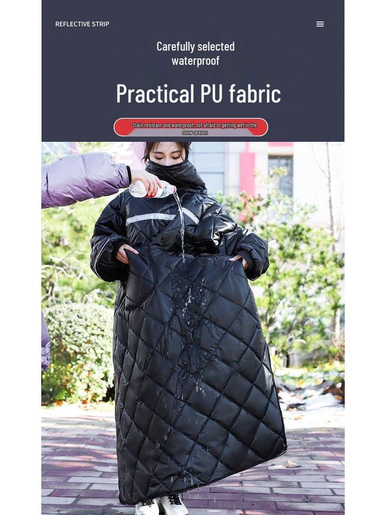 Winter Fleecegefütterte Rad- & Motorrad-Windjacke zur Trennung von Mann und Fahrzeug