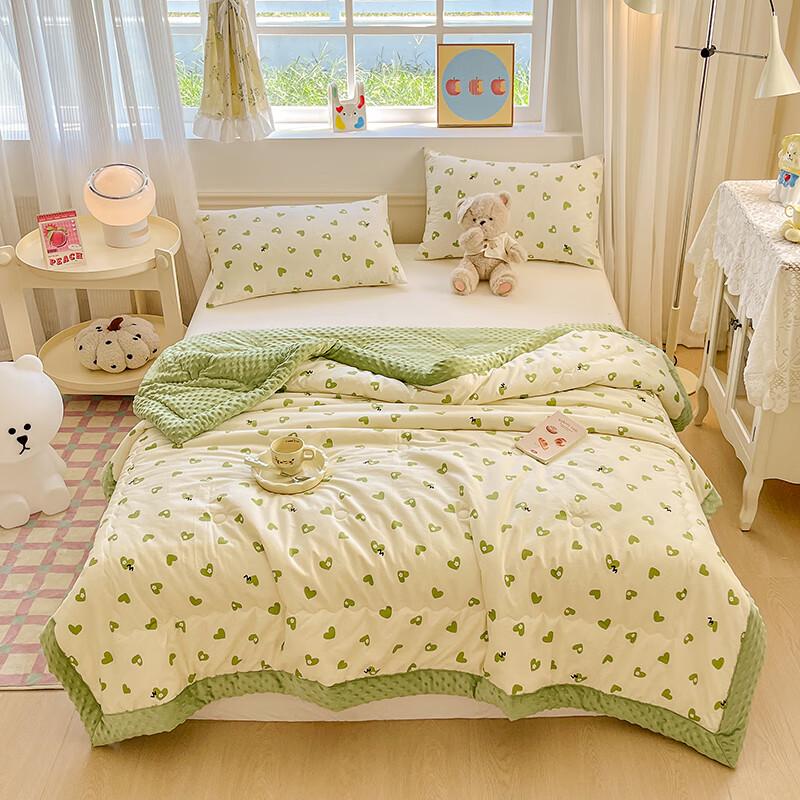 

Washed Cotton Bubble Fleece All-Season Quilt