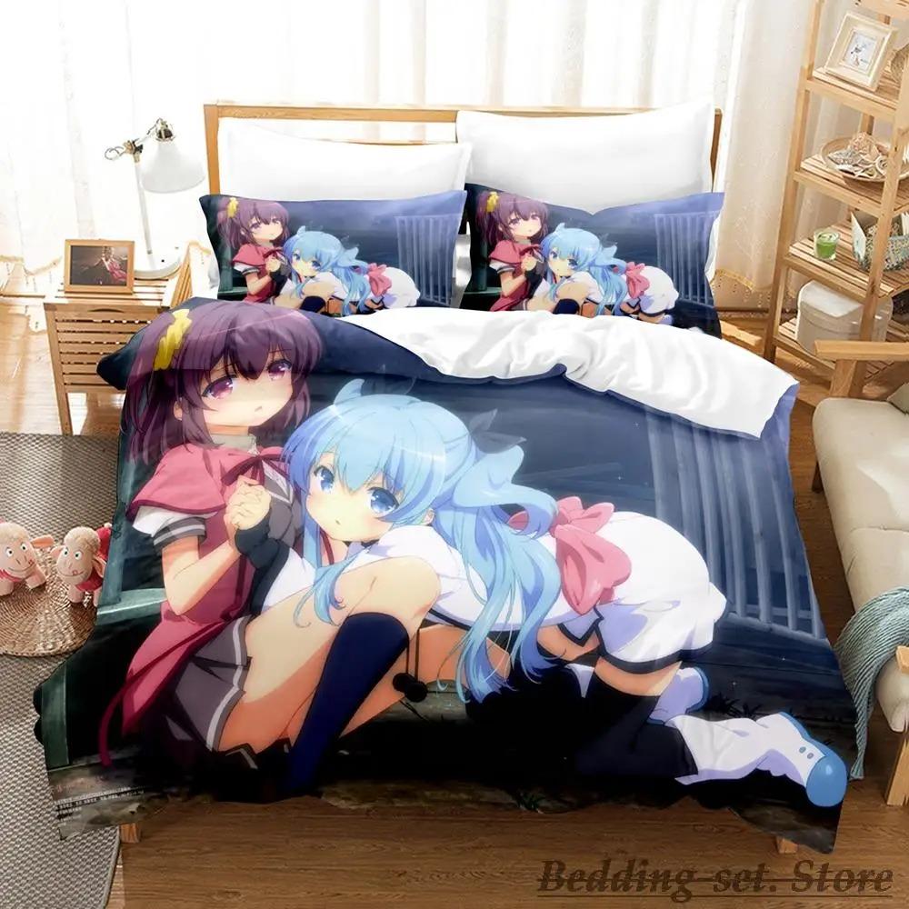 New Sora No Method Celestial Method Bedding Set Single Twin Full Queen King Size Bed Set Adult Kid Bedroom Duvetcover Sets Anime