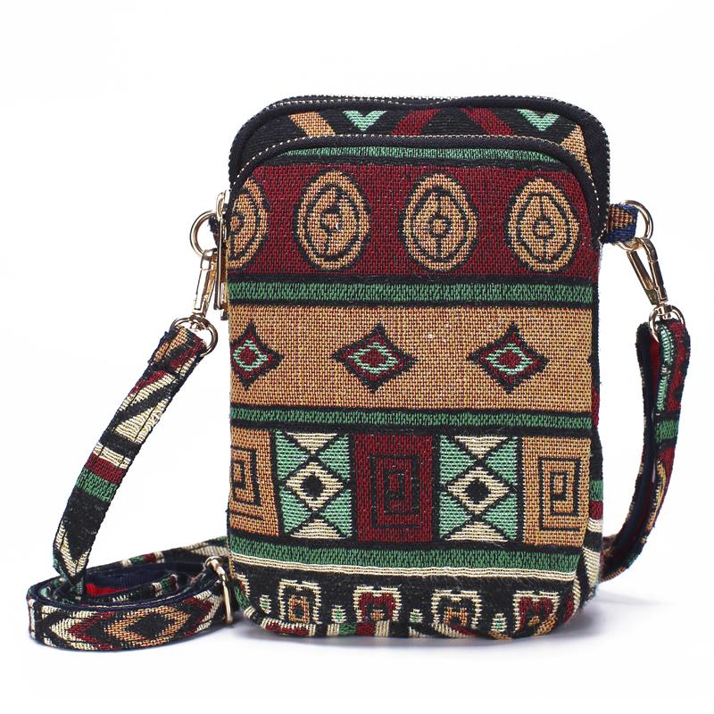 

Annmouler Brand Designe Women Mini Bags 2021 Fabric Shoulder Bags Small Size Crossbody Bags Roomy Trip-zipper Pocket Bag 13.5x4x19 cm