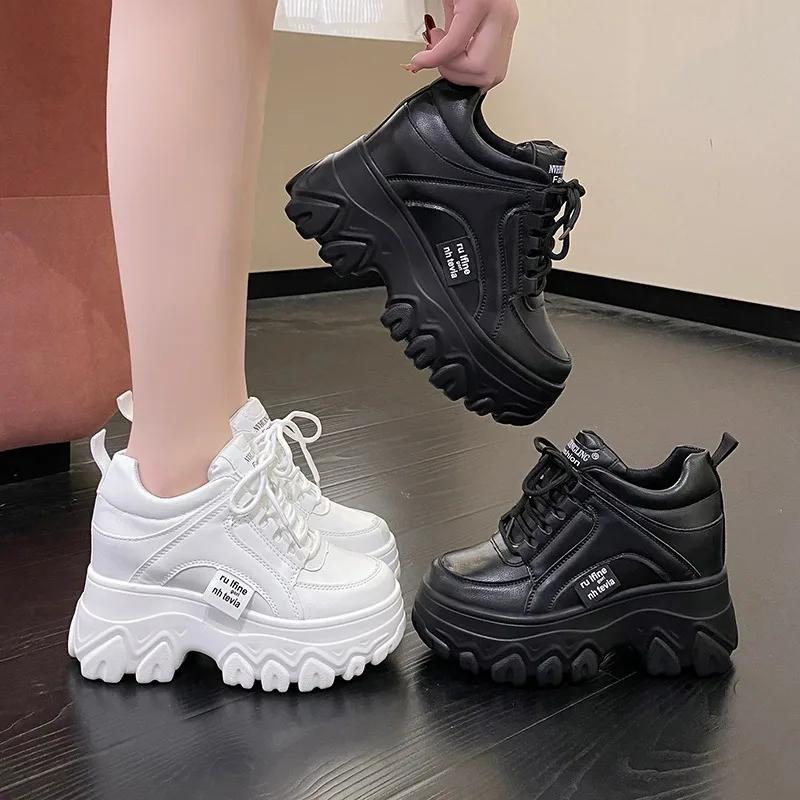 Fashion Dad's shoes women's 2025 Spring and Autumn new fashion lace up sports and leisure shoes, Korean version student shoes