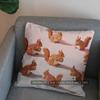 2D Cute Hedgehog Design Pillow For Home Decor Pattern Cushion Cover Suitable For Sofa Bedroom Car Pillow Cover
