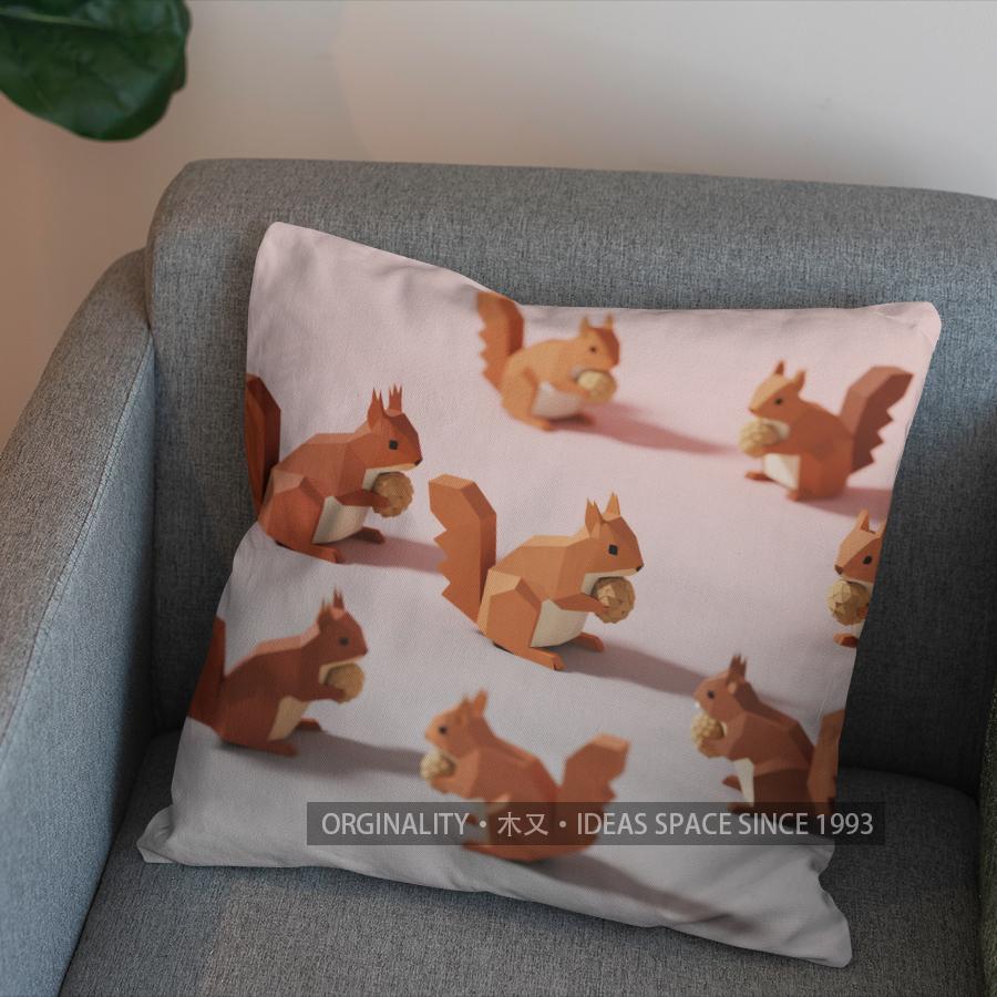 2D Cute Hedgehog Design Pillow For Home Decor Pattern Cushion Cover Suitable For Sofa Bedroom Car Pillow Cover