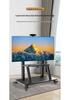 Mobile TV Stand with Wheels - Universal Vertical Bracket and Floor Mount