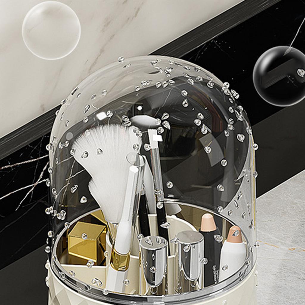 Rotating Pen Holder Desktop Makeup Brush Storage   Plastic Home Decoration for Cosmetics Pencil