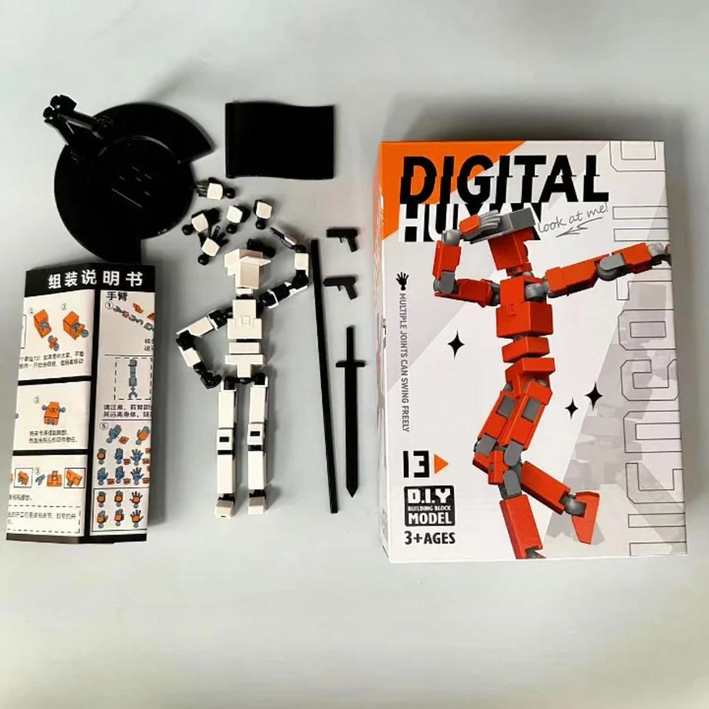 Multi-Jointed Movable Shapeshift Robot Lucky 13 Figure Toys 3D Printed Mannequin Dummy Figure Kids Adults Parent-children Game
