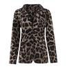 Women's Spring  Tops Fashion Trend Jackets Leopard Print Suit Thin Jackets