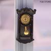 1/12 Dollhouse Vintage Simulation Wall Clock Model Living Room Clock Decor Home Micro Scene Accessories