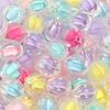 50Pcs 12x11mm Pumpkin Shaped Acrylic Beads Colorful Spaced Beads For Handmade Bracelets Phone Chains DIY Jewelry Accessories