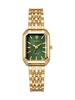 Fashion Entry Luxury Small Square No Number Dial Alloy Strap Women Quartz Watch Bracelet 5 Piece Set for Thanksgiving Christmas