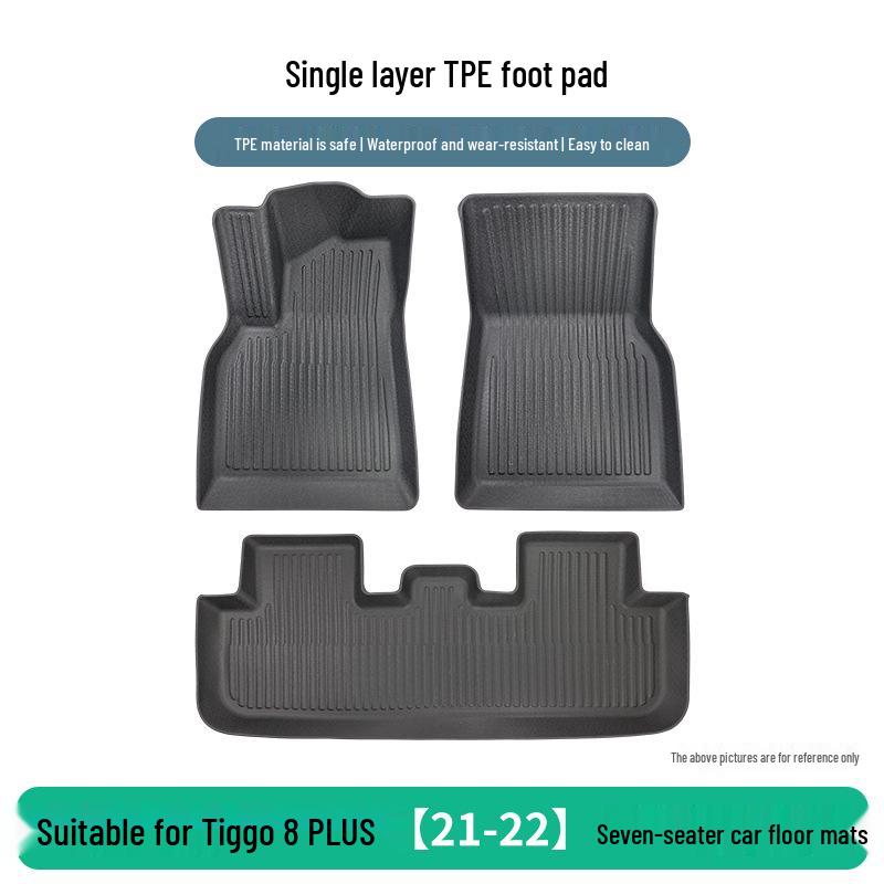 Chery Tiggo 8 PLUS 21-22 7-Seater TPE Floor Mat Set (3-Piece)