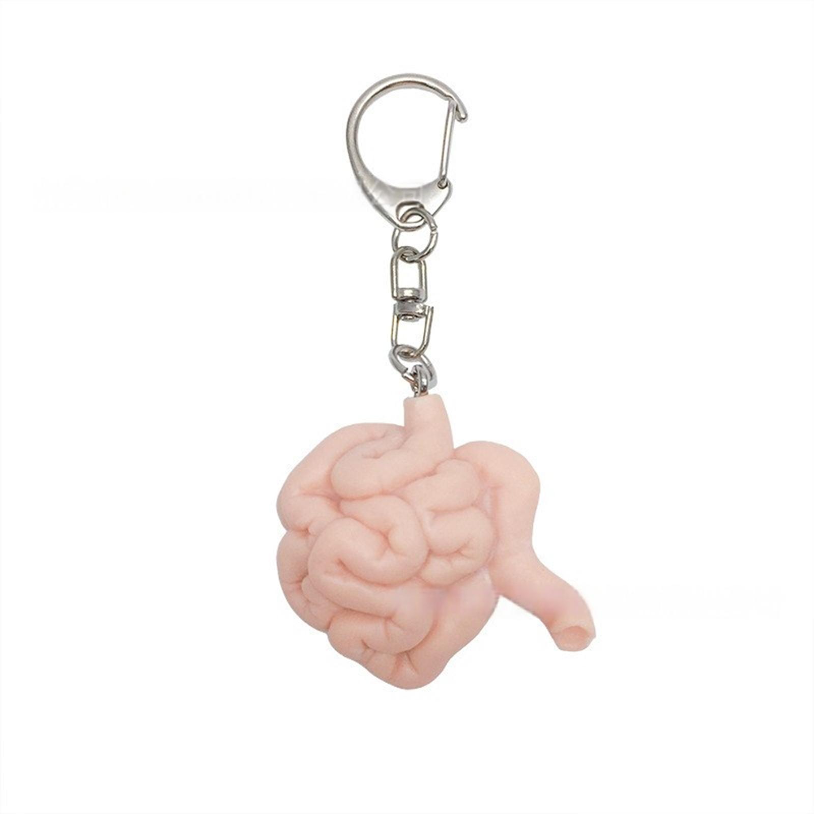 

Unique Organ Shaped Keychain Symbolizing Emotional Release Crafted From Sturdy Mixed Materials With Intricate Detailing