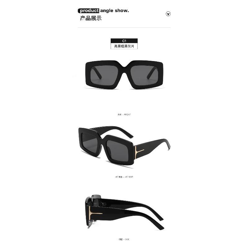Fashion Square Sunglasses For Women Luxury Designer Big Frames Sunglasses Ladies Retro Shades Female Eye Spectacles Uv 400 Protection