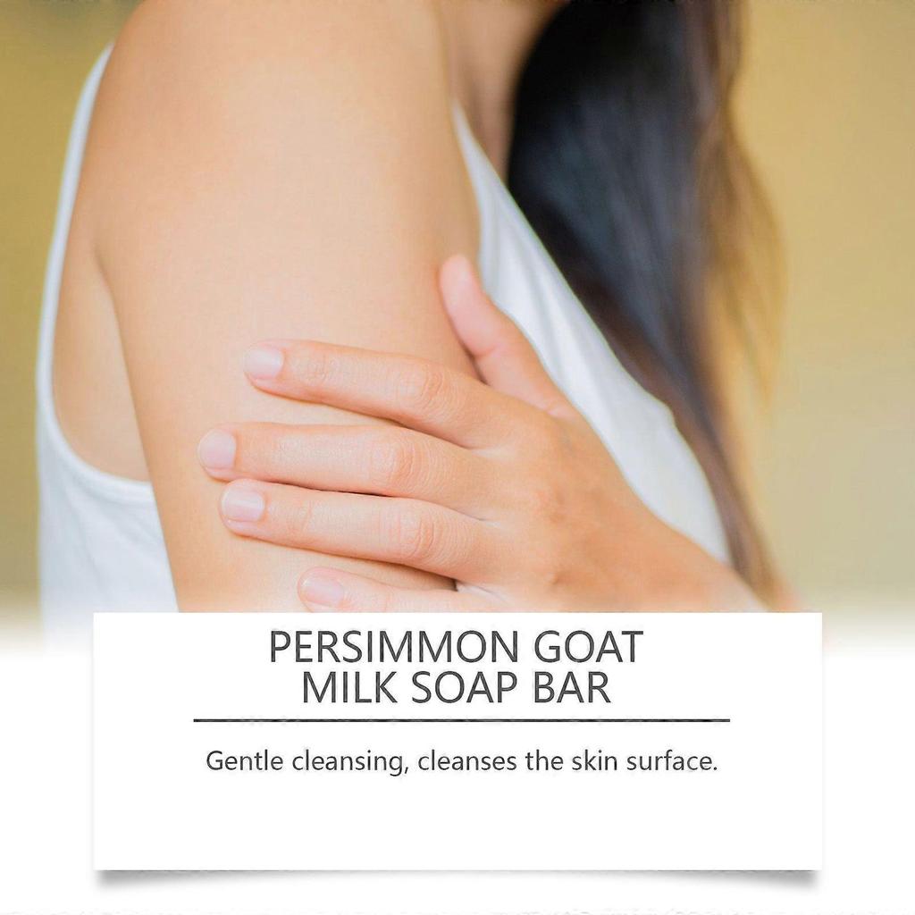 Oceaura Persimmon Goat Milk Body Soap - Moisturizing Gentle Cleansing Light Fragrance Soft And Nourishing Skincare Soap