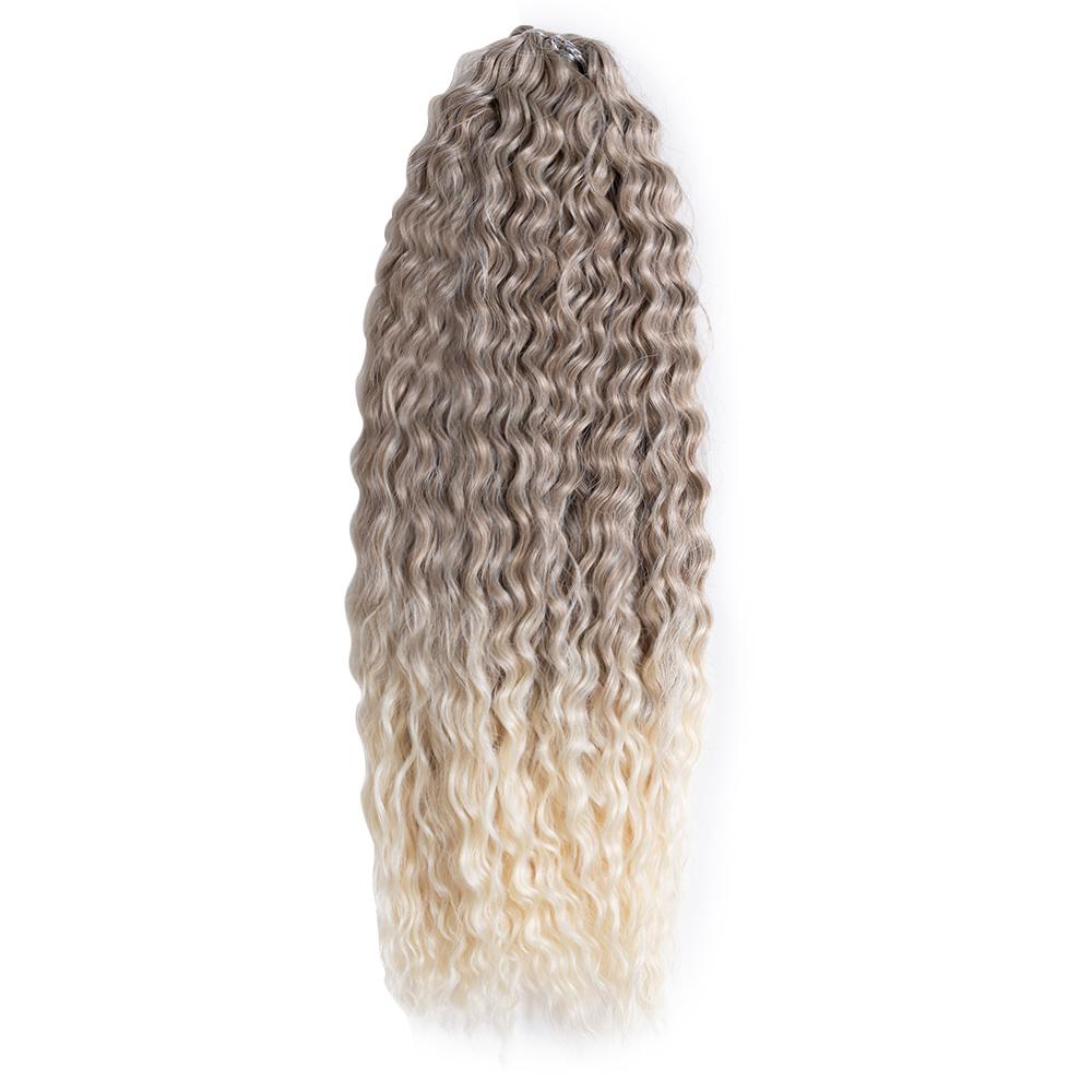 Lockiges Tiefwellen-Haar Weiches Synthetisches Lockiges Twist-Häkel-Futura-Zopf-Ariel Anna Jessica Brasilianische Glückliche Haarverlängerung