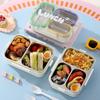 Sealed Design Portable Food Container Food Grade Divided Lunch Plate  Outdoor Activities