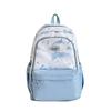 Schoolbag Printed Alphabet Student Male New Backpack Sports Large Capacity Casual Ink Painting Backpack Outdoor Travel School Bag