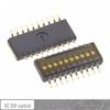 1,27 mm Schwarzer SMT Flachkippschalter DIP-Schalter, 2-10 Positionen (DSHP03TSGER)