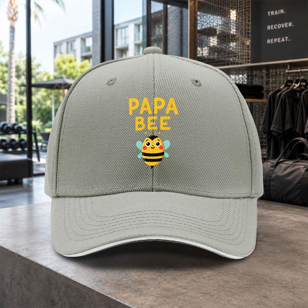 1pc Papa Bee Beethemed Baseball Cap For Adjustable Duckbill Hat With Bee Lightweight Suitable For Concerts Parties Birth