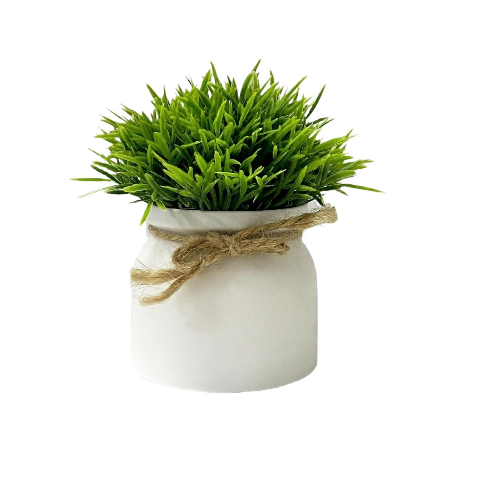 Искусственные растения в горшках, Шары из цветов и травы, Маленькие декоративные предметы для украшения дома.