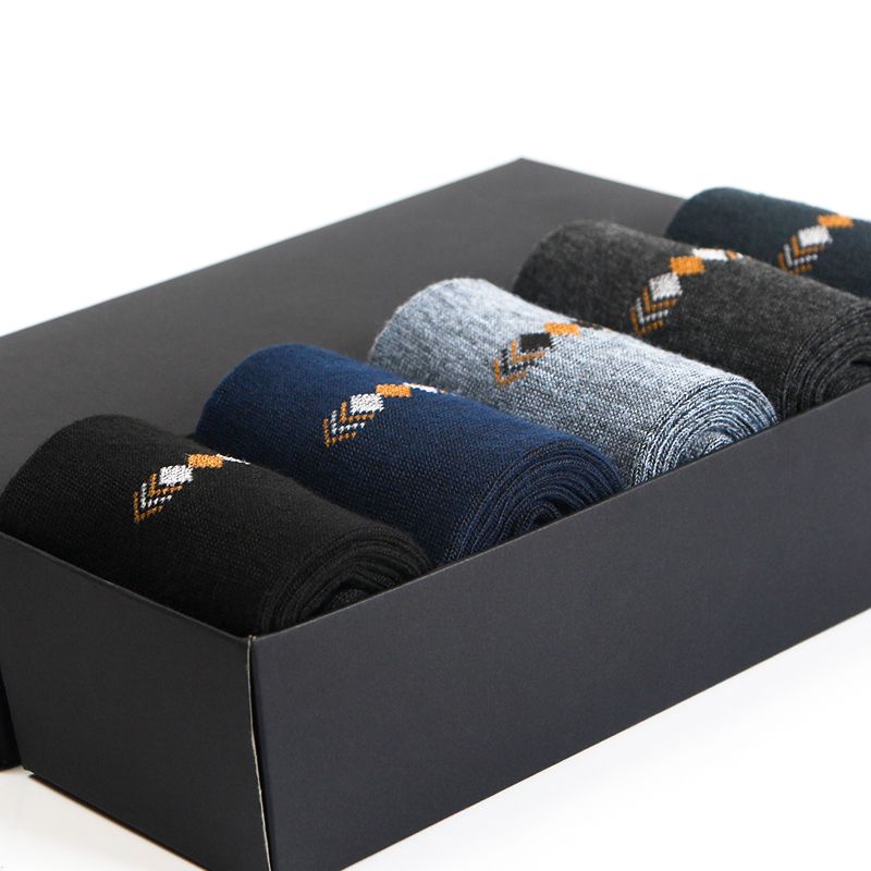 2/5/10 Pairs/Lot Men's Fashion Socks Four Seasons Leisure Breathable Mid Tube Socks  39-46