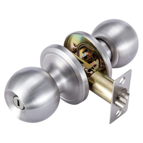 Solid Hardware Door Knobs and Knobs with Keys, Cylindrical Locks, Suitable for Bathrooms, Bedrooms, Entrances, Rooms, Outdoors, and Bathrooms (Keyless