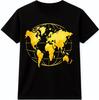 World Map T Shirt Globe Continents Geography Travel Explorer Graphic Tee